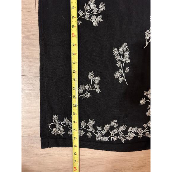 B.P. Design Beaded Embroidered Tunic Length Pullover Sweater Women’s Size Small - Picture 7 of 10